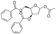 1-ACETYL-2-DEOXY-3,5-DI-O-BENZOYLRIBOFURANOSE Struktur