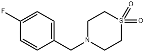 4-(4-FLUOROBENZYL)-1LAMBDA6,4-THIAZINANE-1,1-DIONE Struktur