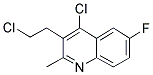 4-CHLORO-3-(2-CHLOROETHYL)-6-FLUORO-2-METHYLQUINOLINE Struktur