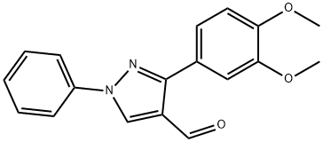 3-(3,4-DIMETHOXY-PHENYL)-1-PHENYL-1H-PYRAZOLE-4-CARBALDEHYDE Struktur