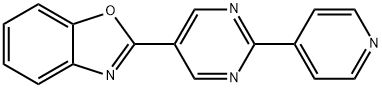 2-[2-(4-PYRIDINYL)-5-PYRIMIDINYL]-1,3-BENZOXAZOLE Struktur