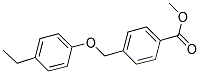 4-(4-ETHYL-PHENOXYMETHYL)-BENZOIC ACID METHYL ESTER Struktur