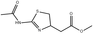 METHYL 2-[2-(ACETYLAMINO)-4,5-DIHYDRO-1,3-THIAZOL-4-YL]ACETATE Struktur