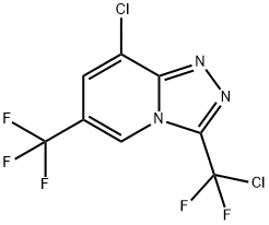 8-CHLORO-3-[CHLORO(DIFLUORO)METHYL]-6-(TRIFLUOROMETHYL)[1,2,4]TRIAZOLO[4,3-A]PYRIDINE Struktur