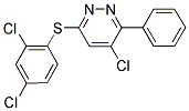 4-CHLORO-6-[(2,4-DICHLOROPHENYL)SULFANYL]-3-PHENYLPYRIDAZINE Struktur