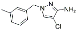 4-CHLORO-1-(3-METHYL-BENZYL)-1H-PYRAZOL-3-YLAMINE Struktur