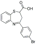 (E)-4-(4-BROMOPHENYL)-2,3-DIHYDROBENZO[B][1,4]THIAZEPINE-2-CARBOXYLIC ACID Struktur