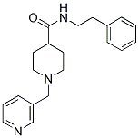 N-(2-PHENYLETHYL)-1-(3-PYRIDINYLMETHYL)PIPERIDINE-4-CARBOXAMIDE Struktur