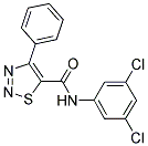 N-(3,5-DICHLOROPHENYL)-4-PHENYL-1,2,3-THIADIAZOLE-5-CARBOXAMIDE Struktur