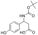 3-[(TERT-BUTOXYCARBONYL)AMINO]-3-(4-HYDROXYPHENYL)PROPANOIC ACID Struktur