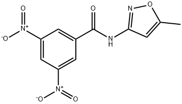 (3,5-DINITROPHENYL)-N-(5-METHYLISOXAZOL-3-YL)FORMAMIDE Struktur