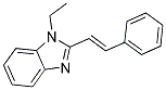 1-ETHYL-2-STYRYL-1H-BENZOIMIDAZOLE Struktur