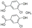 3-CHLORO-4-HYDROXYBENZOIC ACID HEMIHYDRATE Struktur