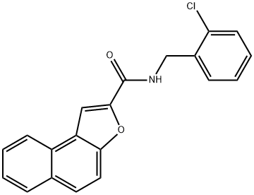 N-(2-CHLOROBENZYL)NAPHTHO[2,1-B]FURAN-2-CARBOXAMIDE Struktur