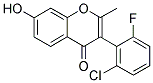 3-(2-CHLORO-6-FLUORO-PHENYL)-7-HYDROXY-2-METHYL-CHROMEN-4-ONE Struktur