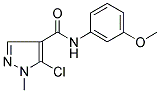 5-CHLORO-N-(3-METHOXYPHENYL)-1-METHYL-1H-PYRAZOLE-4-CARBOXAMIDE Struktur