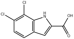 6,7-DICHLORO-1H-INDOLE-2-CARBOXYLIC ACID Struktur