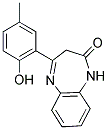 (E)-4-(2-HYDROXY-5-METHYLPHENYL)-1H-BENZO[B][1,4]DIAZEPIN-2(3H)-ONE Struktur