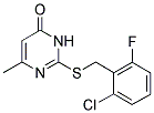 2-[(2-CHLORO-6-FLUOROBENZYL)SULFANYL]-6-METHYL-4(3H)-PYRIMIDINONE Struktur