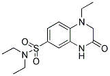 1-ETHYL-3-OXO-1,2,3,4-TETRAHYDRO-QUINOXALINE-6-SULFONIC ACID DIETHYLAMIDE Struktur