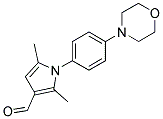 2,5-DIMETHYL-1-(4-MORPHOLIN-4-YLPHENYL)-1H-PYRROLE-3-CARBALDEHYDE Struktur