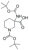 1-(TERT-BUTOXYCARBONYL)-3-[(TERT-BUTOXYCARBONYL)AMINO]PIPERIDINE-3-CARBOXYLIC ACID Struktur