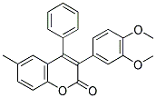 3(3',4'-DIMETHOXYPHENYL)-6-METHYL-4-PHENYLCOUMARIN Struktur