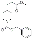 N-CBZ-4-PIPERIDINYLPROPIONIC ACID METHYL ESTER Struktur