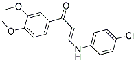 3-(4-CHLOROANILINO)-1-(3,4-DIMETHOXYPHENYL)-2-PROPEN-1-ONE Struktur