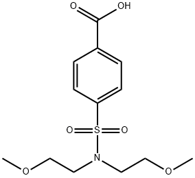 4-[BIS-(2-METHOXY-ETHYL)-SULFAMOYL]-BENZOIC ACID Struktur