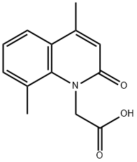 (4,8-DIMETHYL-2-OXO-2H-QUINOLIN-1-YL)-ACETIC ACID Struktur