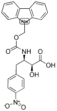 FMOC-(2S,3R)-3-AMINO-2-HYDROXY-4-(4-NITROPHENYL)BUTANOIC ACID Struktur