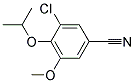 3-CHLORO-4-ISOPROPOXY-5-METHOXYBENZONITRILE Struktur