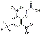 ([2,6-DINITRO-4-(TRIFLUOROMETHYL)PHENYL]THIO)ACETIC ACID Struktur