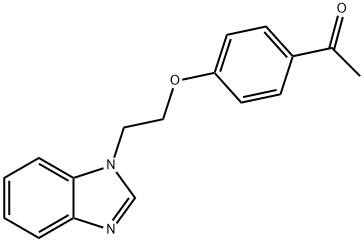 1-(4-[2-(1H-BENZIMIDAZOL-1-YL)ETHOXY]PHENYL)ETHANONE Struktur