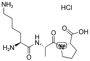 H-LYS-ALA-PRO-OH HYDROCHLORIDE SALT Struktur