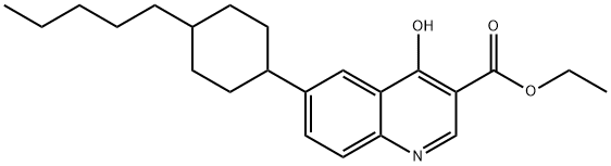 ETHYL 4-HYDROXY-6-(4-PENTYLCYCLOHEXYL)-3-QUINOLINECARBOXYLATE Struktur