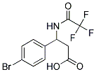 3-(4-BROMOPHENYL)-3-[(2,2,2-TRIFLUOROACETYL)AMINO]PROPANOIC ACID Struktur