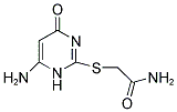 2-[(6-AMINO-4-OXO-1,4-DIHYDROPYRIMIDIN-2-YL)THIO]ACETAMIDE Struktur