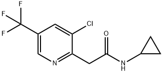 2-[3-CHLORO-5-(TRIFLUOROMETHYL)-2-PYRIDINYL]-N-CYCLOPROPYLACETAMIDE Struktur