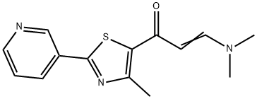 (E)-3-(DIMETHYLAMINO)-1-[4-METHYL-2-(3-PYRIDINYL)-1,3-THIAZOL-5-YL]-2-PROPEN-1-ONE Struktur