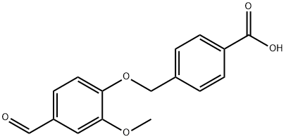 4-[(4-FORMYL-2-METHOXYPHENOXY)METHYL]BENZOIC ACID Struktur