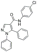 N-(4-CHLOROPHENYL)-1,5-DIPHENYL-1H-PYRAZOLE-4-CARBOXAMIDE Struktur