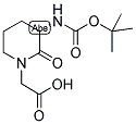 (S)-3-(BOC-AMINO)-2-OXO-1-PIPERIDINE-ACETIC ACID Struktur