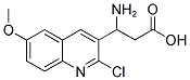 3-AMINO-3-(2-CHLORO-6-METHOXY-QUINOLIN-3-YL)-PROPIONIC ACID Struktur