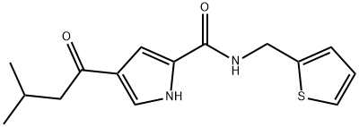 4-(3-METHYLBUTANOYL)-N-(2-THIENYLMETHYL)-1H-PYRROLE-2-CARBOXAMIDE Struktur