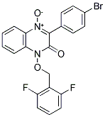 3-(4-BROMOPHENYL)-1-[(2,6-DIFLUOROBENZYL)OXY]QUINOXALIN-2(1H)-ONE 4-OXIDE Struktur