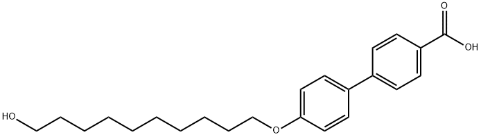 4'-[(10-HYDROXYDECYL)OXY][1,1'-BIPHENYL]-4-CARBOXYLIC ACID Struktur