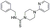 (BENZYLAMINO)(4-(2-PYRIDYL)PIPERAZINYL)METHANE-1-THIONE Struktur