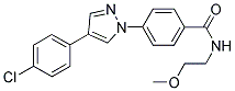 4-[4-(4-CHLOROPHENYL)-1H-PYRAZOL-1-YL]-N-(2-METHOXYETHYL)BENZAMIDE Struktur